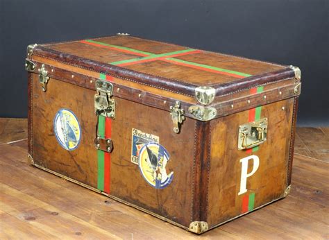 Vintage Leather Steamer Trunk for sale at Pamono - balustradellc