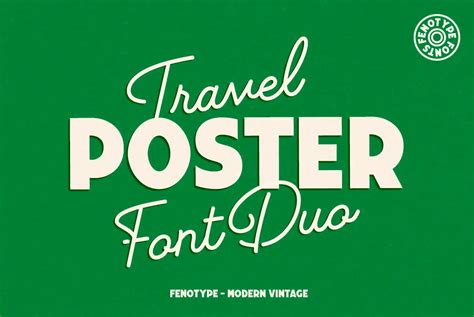 Vintage Poster Travel Fonts - FontSpace - muktibox.com