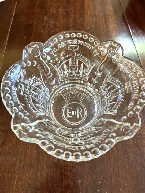 VINTAGE QEII QUEEN ELIZABETH 1953 CORONATION GLASS …