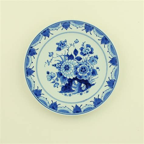 Vintage Royal Delft Plate 1986 - Hand Painted Sailing Ship - Blue White ... - balustradellc