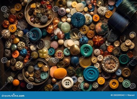 Vintage Sewing Buttons royalty-free images - Shutterstock - balustradellc