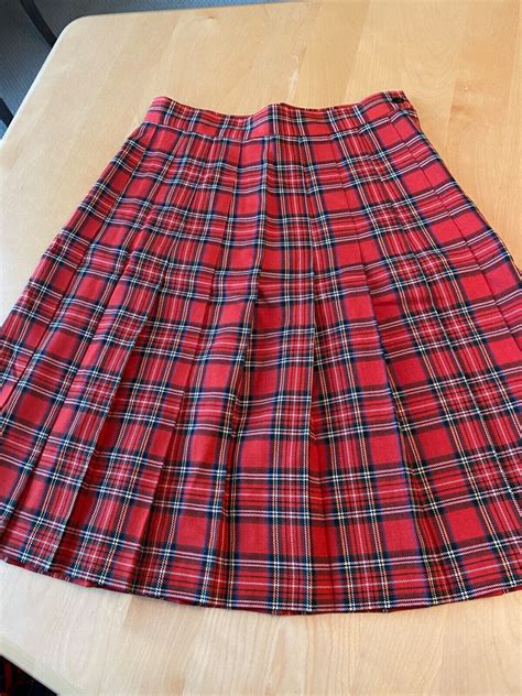 VINTAGE TONI GARMENT CC MAGIC TARTAN PLAID PLEATED SKIRT WOMENS …