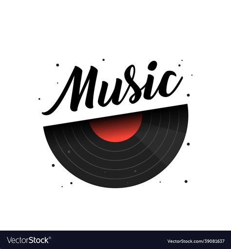 Vinyl Disk Record Lettering Music Vector Stock Vector (Royalty Free ... - muktibox.com