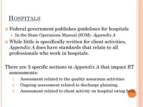 vision to State Operations Manual (SOM), Hospital Appendix A ... - balustradellc