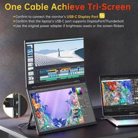 VisionOwl Stacked Portable Monitor 15.6inch Dual … - balustradellc