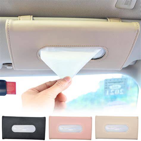 Visor Tissue Box Holder - PU Leather Van Truck … - raincitystudios.com