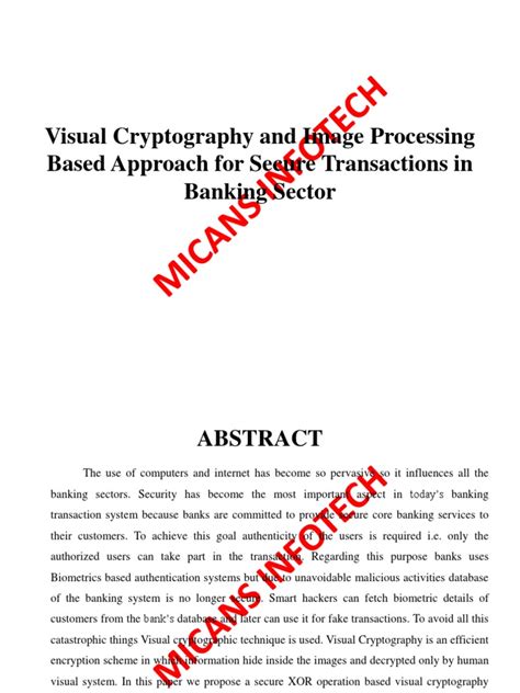 Visual cryptography and image processing based approach for secure ... - coolestguyplanet.net