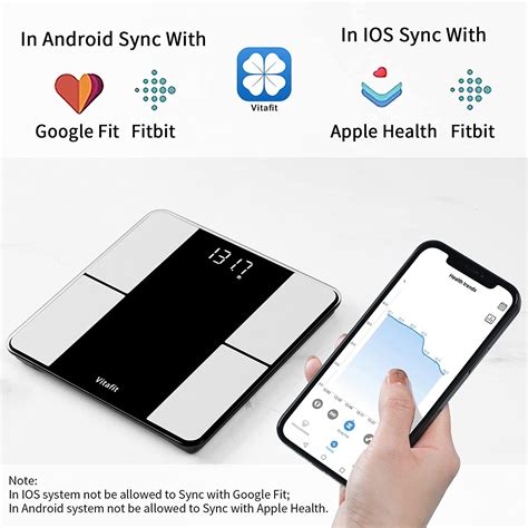 Vitafit Smart Body Fat Scale - Bluetooth App Sync For 13 Body ... - coolestguyplanet.net