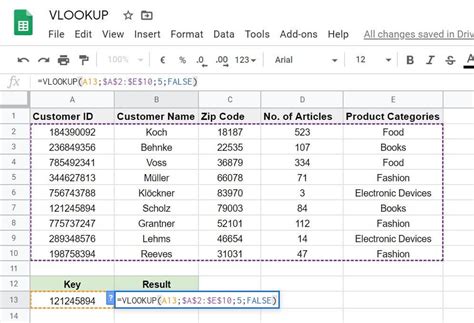 VLOOKUP in Google Sheets an easy guide IONOS
