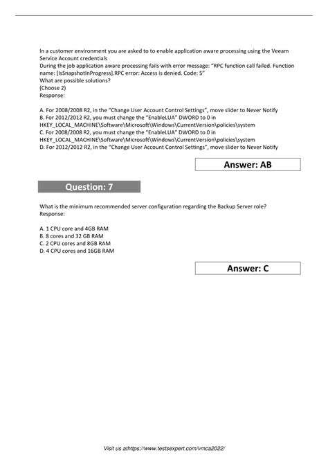VMCA2022 Prüfungsfragen