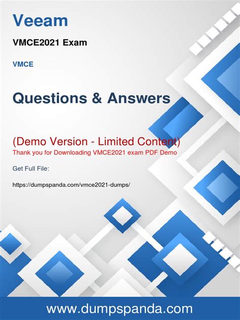 VMCE2021 PDF Demo