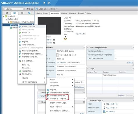 VMware Basics How To Create a Template for Virtual Machine YouTube