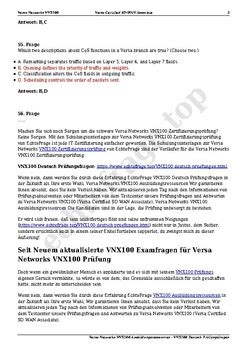 VNX100 Zertifizierungsfragen