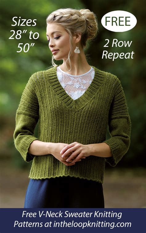 VNeck Sweater Knitting Patterns A Knitting Blog