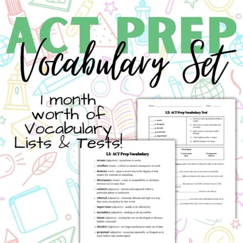 Vocabulary Lists : Test Prep - wintechmobiles.com