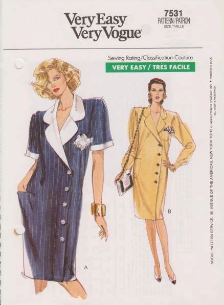 Vogue 7531 Vintage Dress Sewing Pattern - Etsy - muktibox.com