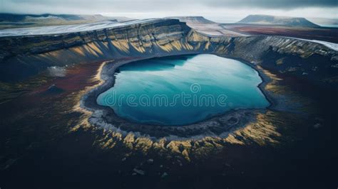 Volcanic Crater Iceland illustrations - Shutterstock - balustradellc