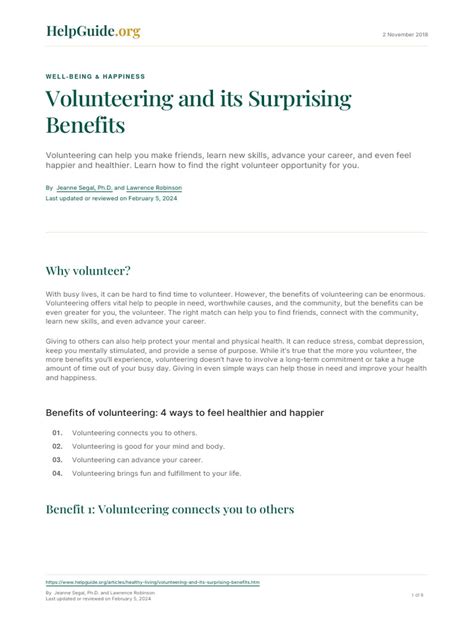 Volunteering and its Surprising Benefits - balustradellc