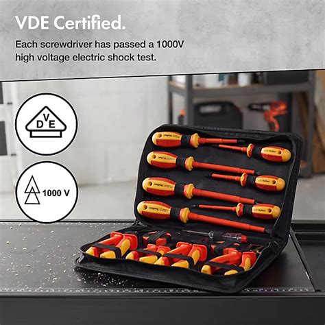 VonHaus Electrician Screwdriver and Pliers Tool Set - balustradellc
