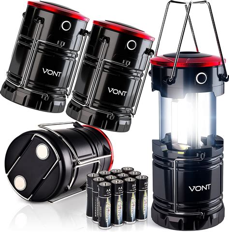 Vont LED Lantern Pro, Camping Lantern [4 Pack] 2X … - balustradellc