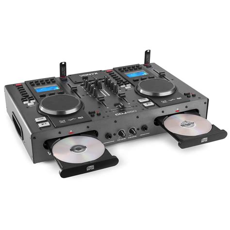 VONYX CDJ-450 Dual Twin CD USB Player DJ Desk Mixer with