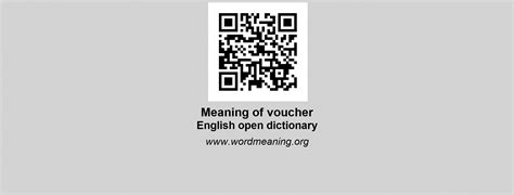 VOUCHER definition in the Cambridge English Dictionary