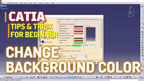 VS 2024 How to change background color of CATIA to white color …