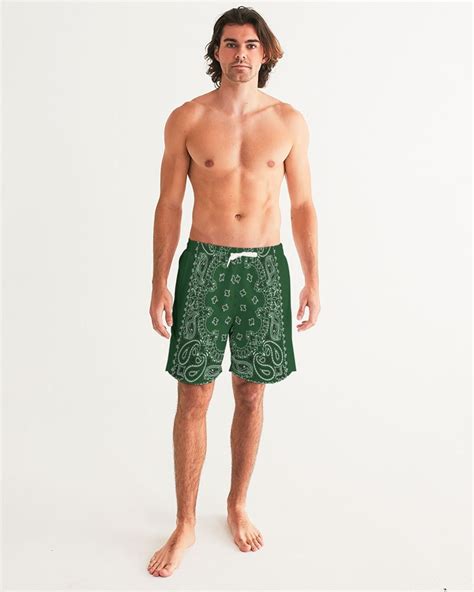 VSTR Board Shorts Mens Size 33 Green Swim Trunk Drawstring