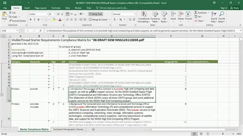 VT Docs Create a Requirements Compliance Matrix in 3 minutes
