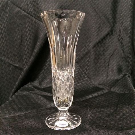 VTG Thick GLASS FOOTED CELERY Flower Bud VASE …