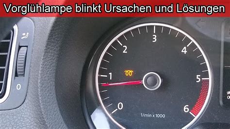 VW Polo Vorglühlampe blinkt: Leistungsverlust / Notlauf