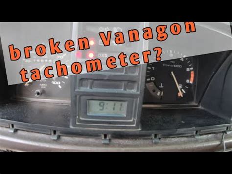 VW Vanagon Tachometer Fix - YouTube