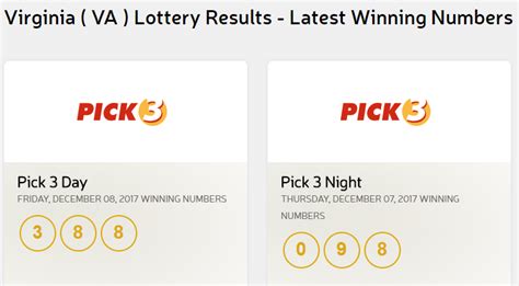 Va lottery post pick 4 night results. Tickets for this Pick 4 game can be purchased at a varied range of prices, with prizes adjusting proportionally: $0.50, $1, $1.50, $2, $2.50, $3, $3.50, $4, $4.50, and $5. Simply multiply the prize values in the Prizes & Odds table. The maximum possible jackpot is $25,000 with $5 tickets, but you can win with several plays with the same numbers ... 