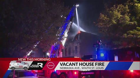Vacant house catches fire in south St. Louis City
