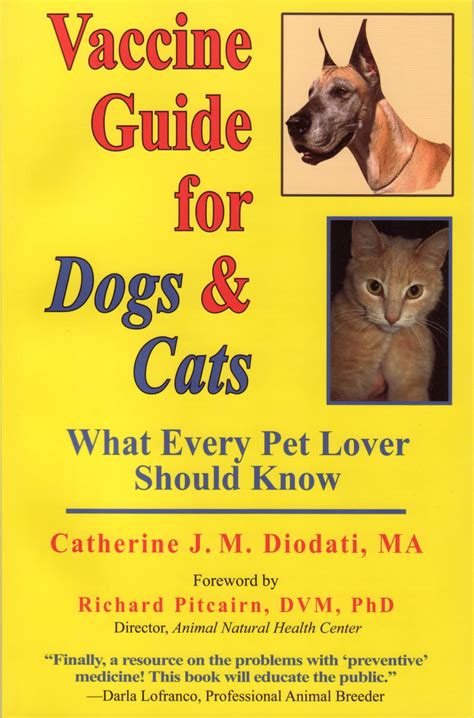 Vaccine guide for dogs and cats by catherine diodati. - The great adventure viewer guide mens fraternity series.