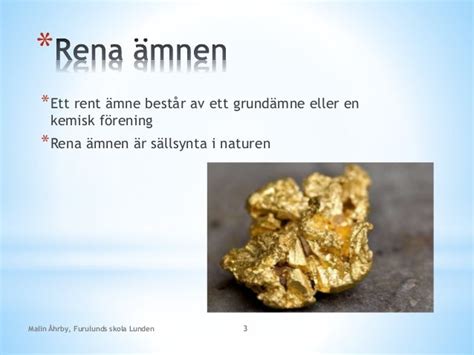 Vad är ett ämne