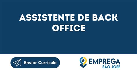 Vagas de emprego para back office Vagas.com