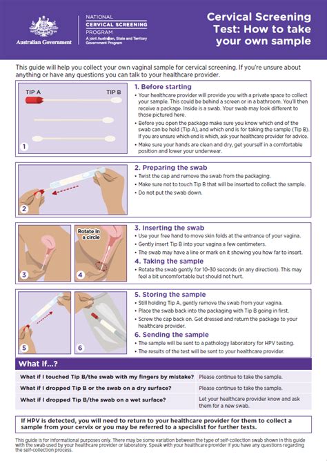 Vaginal Self-Swab Collection Instructions