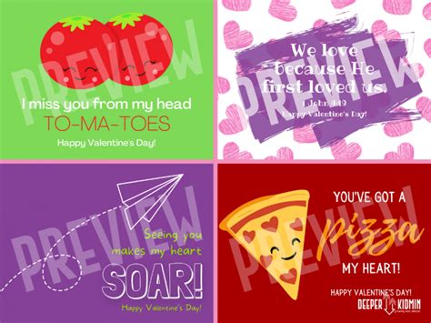 Valentine Card Designs Deeper KidMin