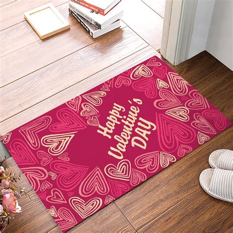 Valentine bathroom rugs. Valentine's Day with Heart Shaped Doormat 23.6 x 15.8 Inch Hearts Rug Valentine Welcome Mat Non Slip Valentines Day Front Door Mat Washable Red and White Buffalo Plaid Rug for Indoor Outdoor Decors. $1299. Save 5% with coupon. Get it as soon as Wed, Feb 9. FREE Shipping on orders over $25 shipped by Amazon. 