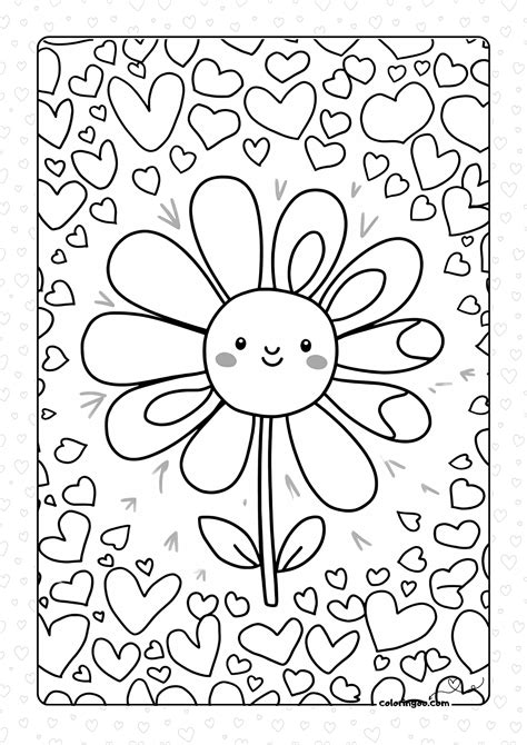 Valentines Coloring Shee