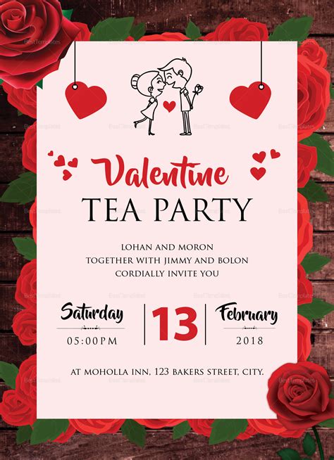 Valentines Invitation Template