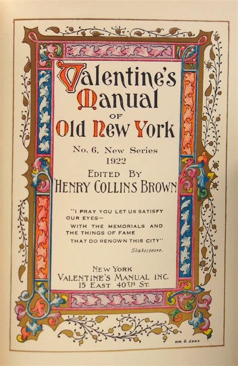 Valentines manual of old new york vol 3 classic reprint by henry collins brown. - Mercury 90 elpt fourstroke service manual.