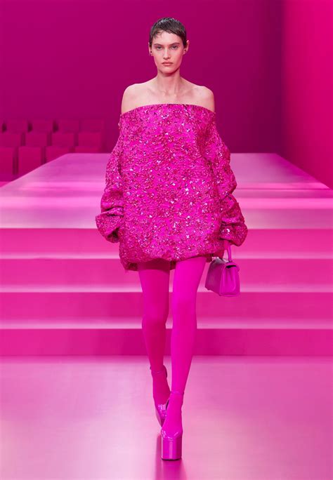 Valentino pink. “I sure hope he isn’t influenced by pink.