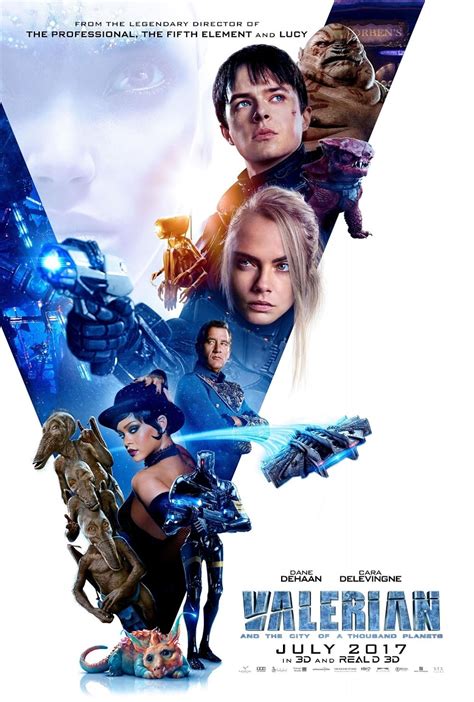 Valerian and the city of a thousand planets watch. A dark force threatens Alpha, a vast metropolis and home to species from a thousand planets. Special operatives Valerian and Laureline must race to identify the marauding menace and safeguard not just Alpha, but the future of the universe. 