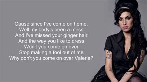 Valerie lyrics. Things To Know About Valerie lyrics. 