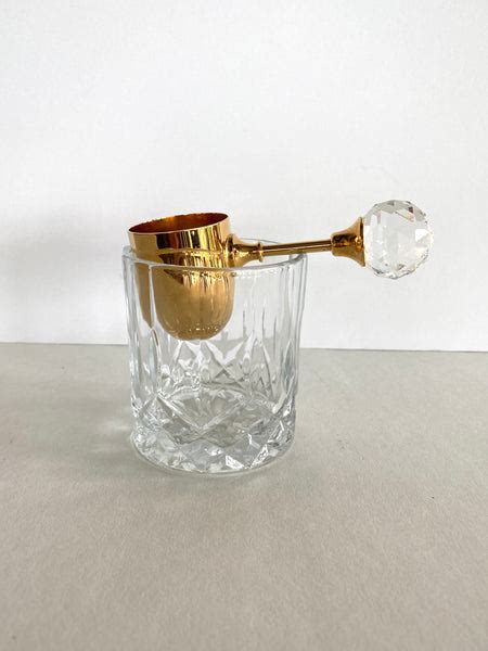 Valerio Albarello Gold Swarovski Crystal Jigger