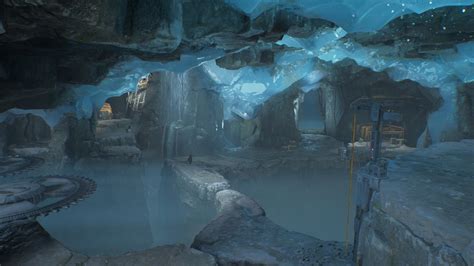 Valheim ice cave. Fantasy. Frost caves are dungeons found in the Mountains. The entrance is composed of a spiky rock formation with large, blue icicles hanging from the roof of the cave mouth. These caves are the lairs of cultists, ulv, bats, and rarely stone golems. Bats lurk in deep shafts down into the mountain. 
