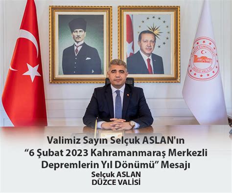 Vali Aydoğdu’dan 6 Şubat 2023 Kahramanmaraş merkezli depremlerin yıl dönümü mesajı
