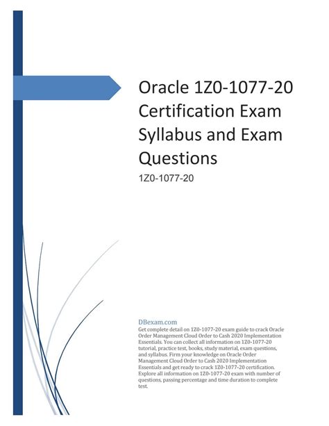 Valid 1Z0-1077-20 Exam Review